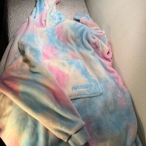 Kids Comfy Pink Yellow and Blue Tie-dye